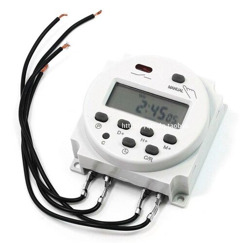 智能电子定时器CN101A220V小型微电脑时控开关电源定时器带连接