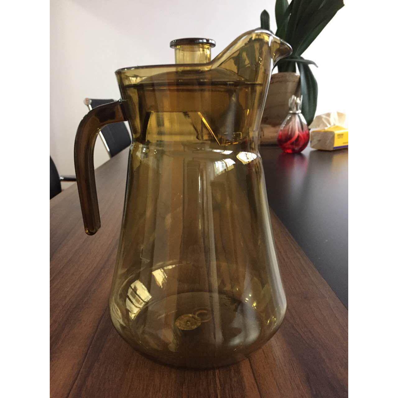 1.3L鸭嘴壶PC透明亚克力仿水晶冷水壶饮料壶塑料酒店用品耐摔