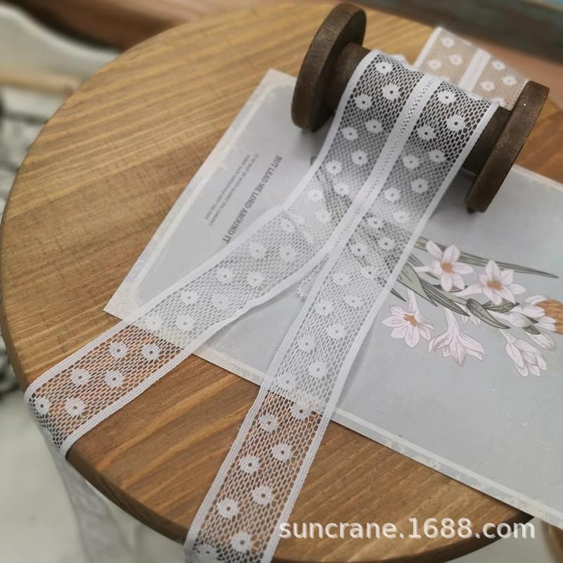 手工无弹蕾丝花边辅料娃衣裙镶边柔软洛丽塔发带鲜花礼品装饰