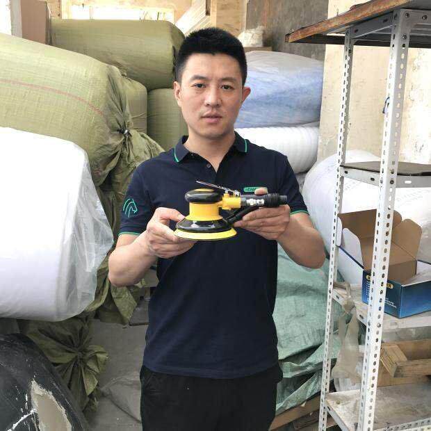 汽车干磨机178元气动圆形5寸打磨头工具喷漆腻子研磨原子灰