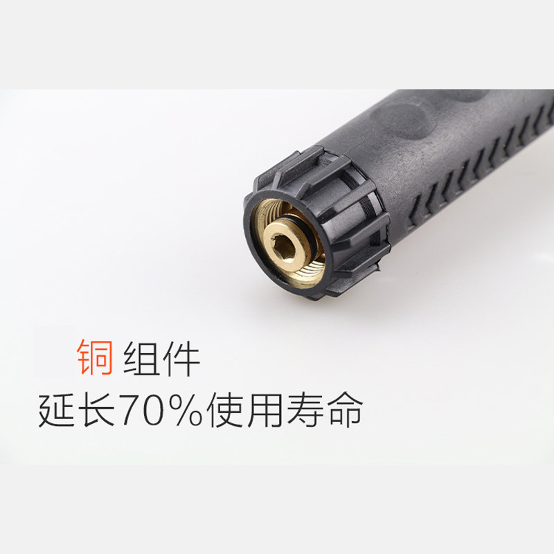 适用黑猫神龙熊猫款双孔大两位高压水枪铜阀芯55/58/380洗车配件