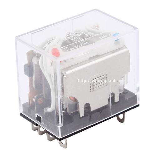 上海普正 中间继电器HH64P(LY4) 220V DC24V DC12V10A 电磁继电器