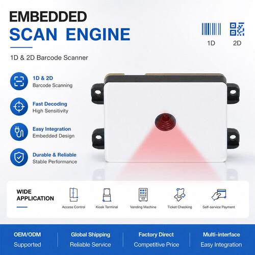 Embedded QR & Barcode Scanner with NFC Access Control
