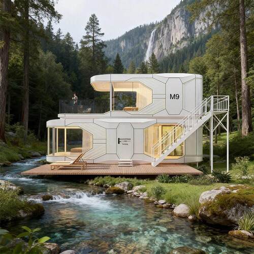 Space Capsule House With Interior Stairs r Prefab Houses