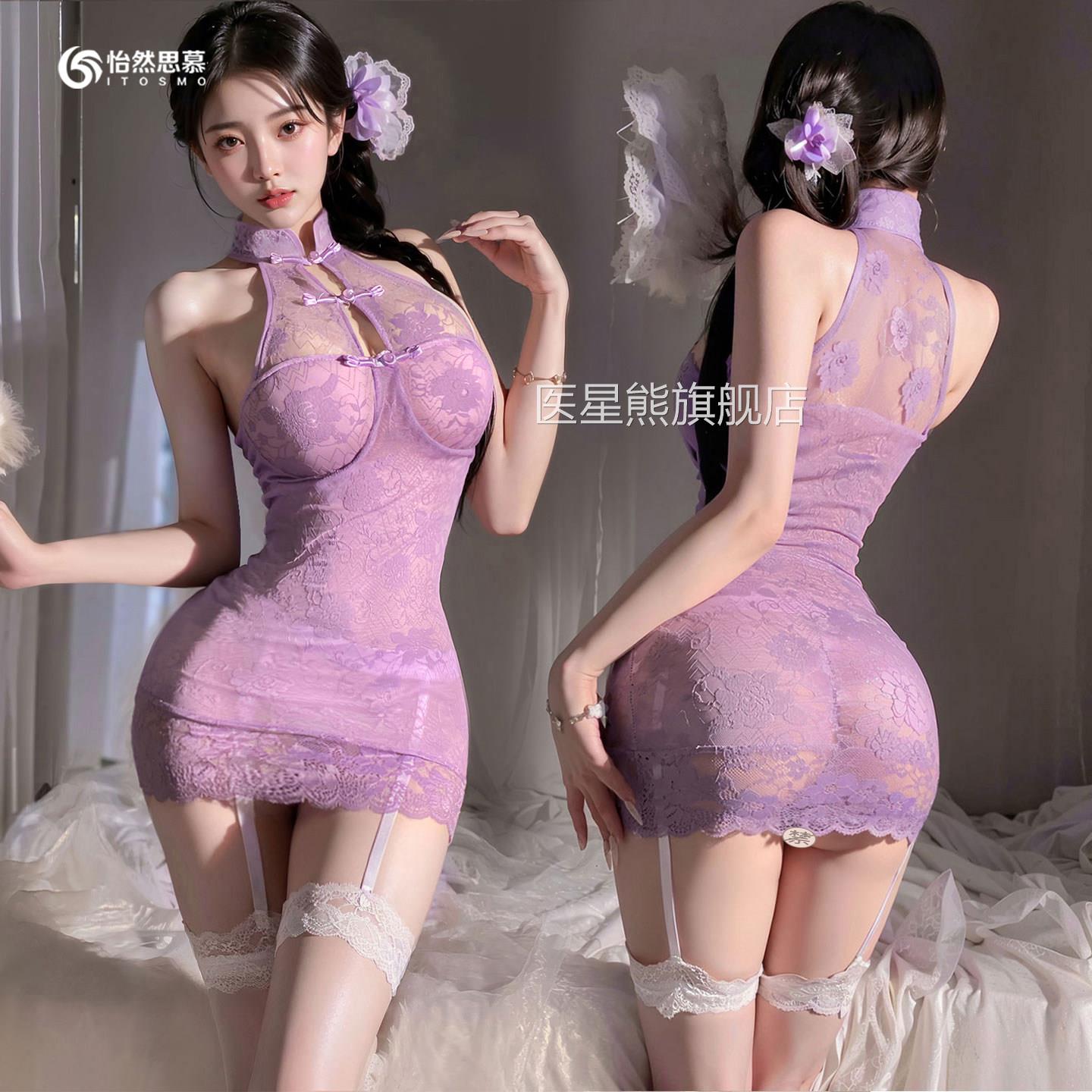新中式旗袍女情趣内衣2025新款性感床上战袍大尺度趣q味衣服古装q