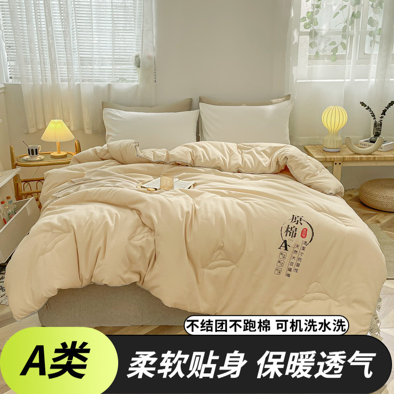 2026年新款大豆纤维不跑棉保暖加厚冬被被芯春秋被双人四季通用q