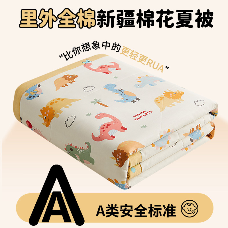 【同款地板价】新款A类全棉纯棉印花棉花夏被夏凉被空调被z