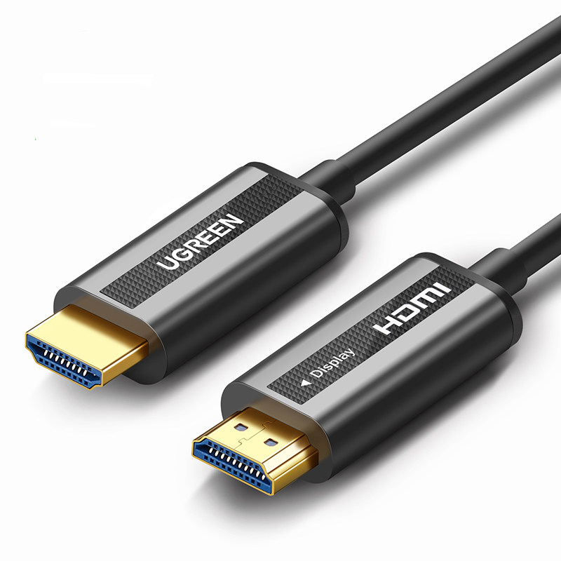 绿联光纤HDMI线2.0版4K高清数据线HDR电脑电视连接线60hz显示器投