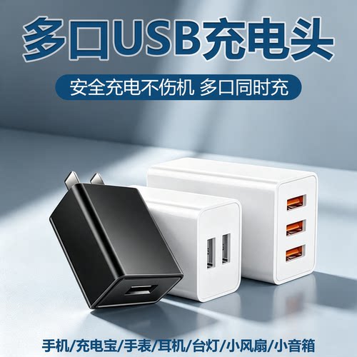 5V2A/10W通用双口USB充电器