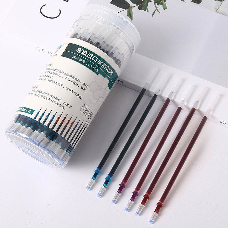 进口蓝色水消笔芯服装面料点位水溶气消褪色笔裁缝记号水洗消失笔