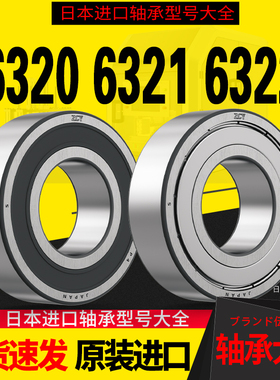 进口轴承型号大全6320滚珠深沟球6321 6322高速6324电机6326 6328