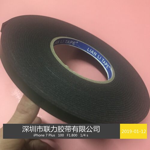 正品 LIAN LI TAPE 黑色泡棉胶带 汽车泡棉 宽任选*长10米厚度2MM