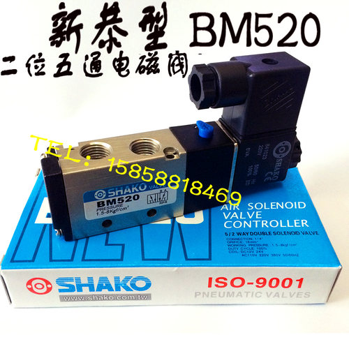 气动元件/新恭型/SHAKO/电磁阀BM520-02二位五通电磁阀4V210-08