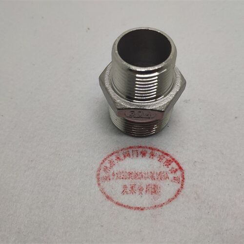 304不锈钢变径六角外丝异径转接接头1寸变4分 DN15变DN50水暖配件