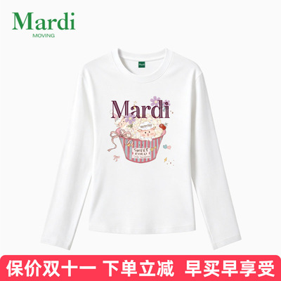 MardiMoving纯棉长袖女T恤