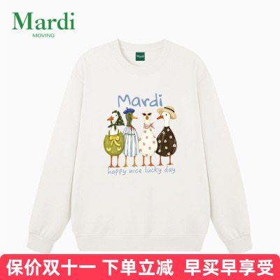 MARDIMOVING印花圆领女卫衣