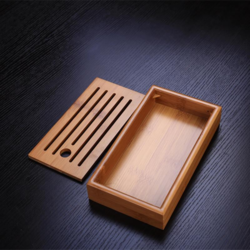 竹制茶盘长方形迷你干泡小茶盘储水式功夫茶具茶盘特价