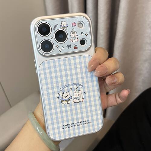 西高地小羊皮iPhone手机壳防摔