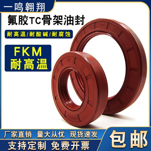 氟胶TC骨架油封52*60/62/65/68/70/72/75/78/80/85/90*7/8/10/12