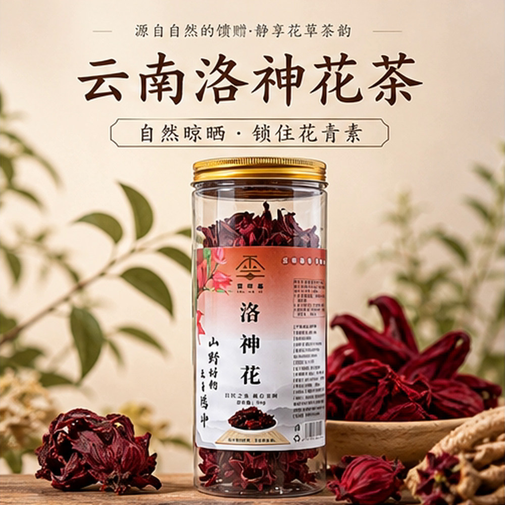 云南正宗洛神花红花青素茶