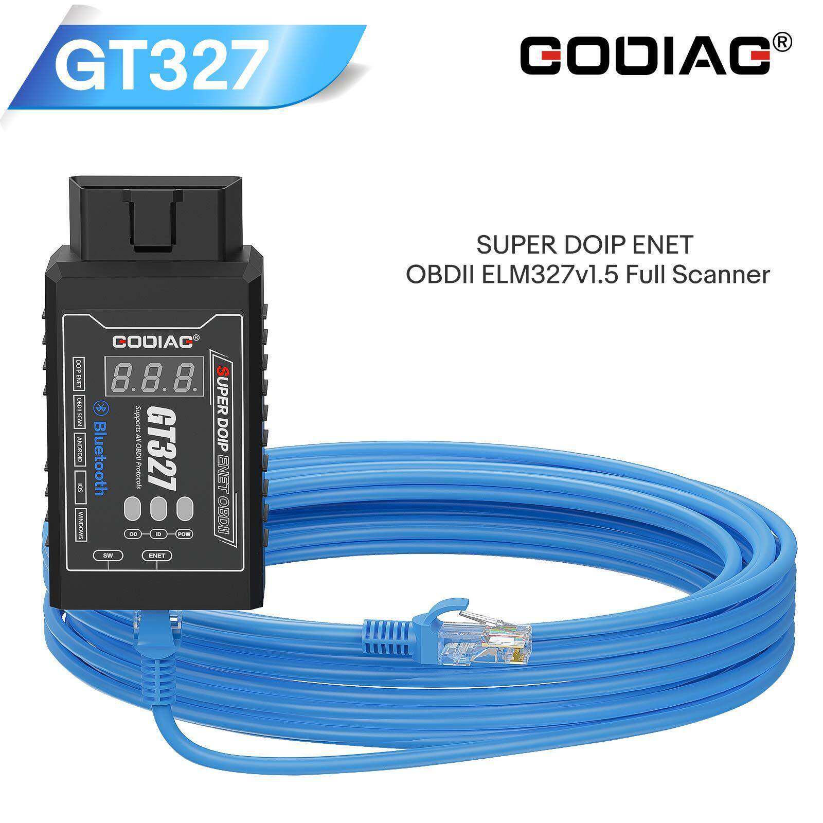 GODIAG GT327 支持DOIP ENET ELM327v1.5蓝牙 4.0 OBD II 扫描仪