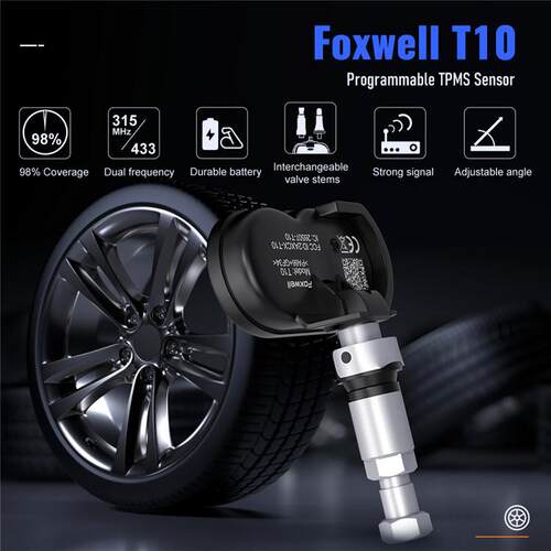 Foxwell T20 可编程通用型胎压传感器315MHz 433MHz 二合一海外版