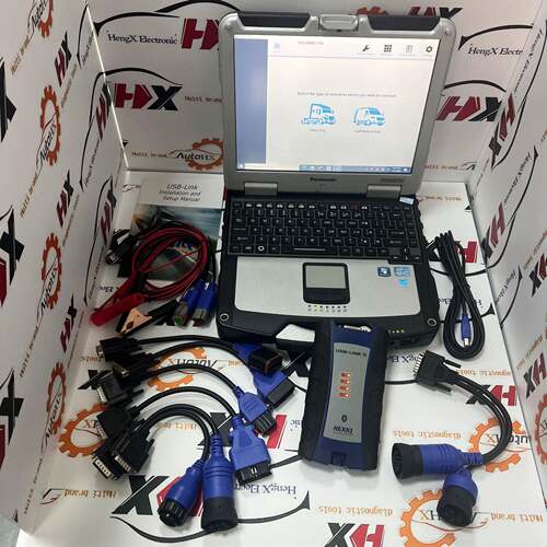 跨境NEXIQ2  N2 USB Link 2 可带蓝牙重卡柴油卡车CF31军工本电脑