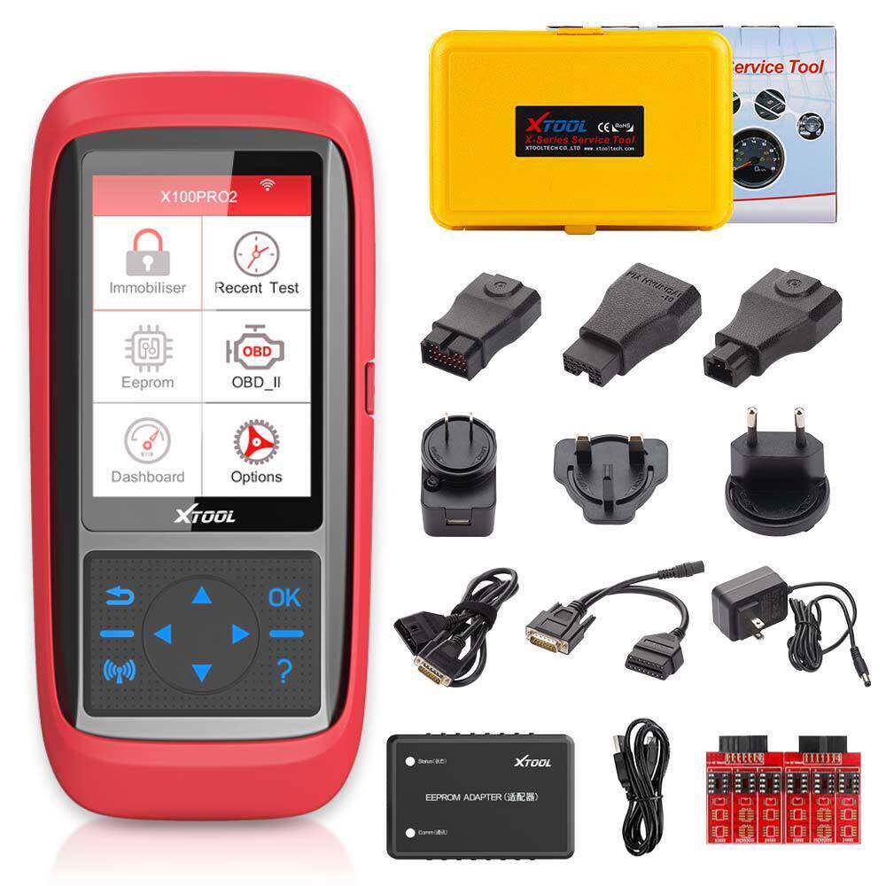 XTOOL X100 Pro2 OBD2 汽车钥匙匹配仪/里程调校 EEPROM 适配器