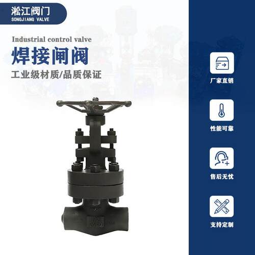 焊接闸阀Z61Y-2500LB锻钢A105N垃圾焚烧厂蒸汽温压对焊式阀门