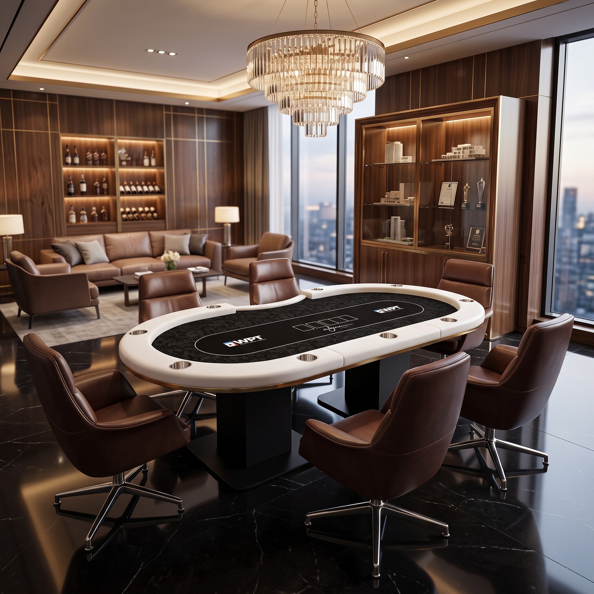 标准腿带烟灰缸德州棋牌桌游戏牌桌颜色尺寸支持定制原工厂直销配