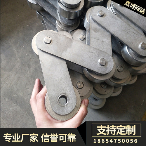 直销304不锈钢机械输送链非标异型链条单双排传动大滚珠工业链条