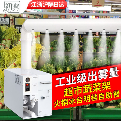蔬菜加湿器大喷雾保鲜超市风幕柜冰台商用工厂车间大型工业超声波