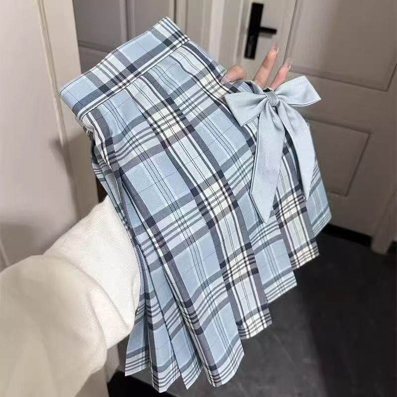 原创正版小辣椒jk制服套装聆泉日系德兰西半身短裙百褶裙格子裙女
