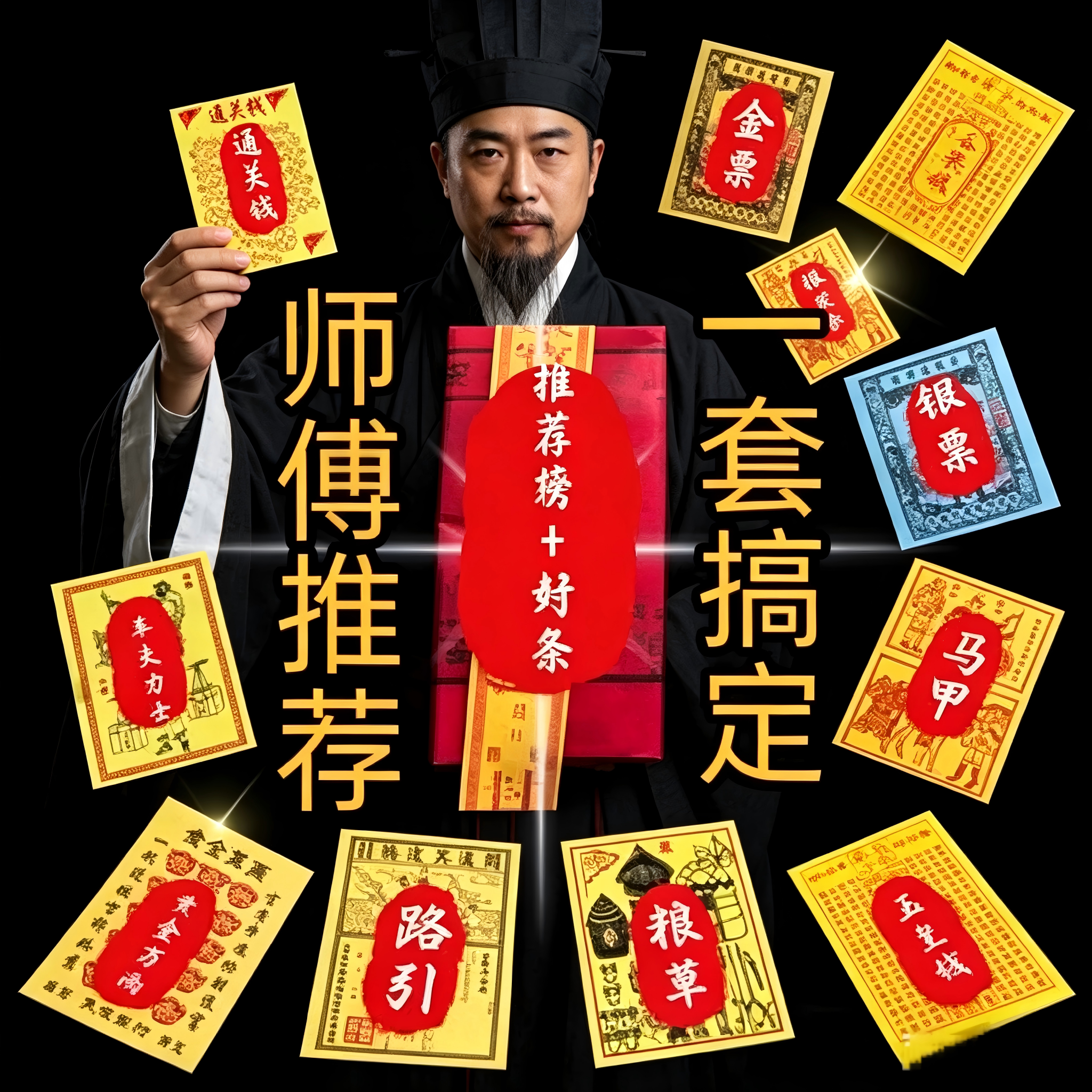 2026新款火供火纸烧纸拜祖套装清明中元节路引金票祖发金玉皇钱票