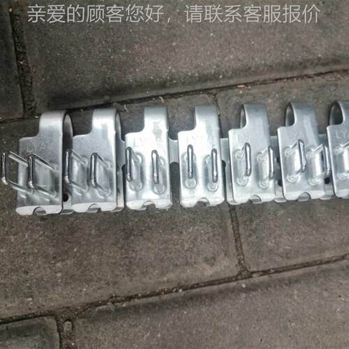 ZLLY矿用双钉皮带扣 A4A6A8输送带扣 1箱10盒碳钢 连体皮带扣