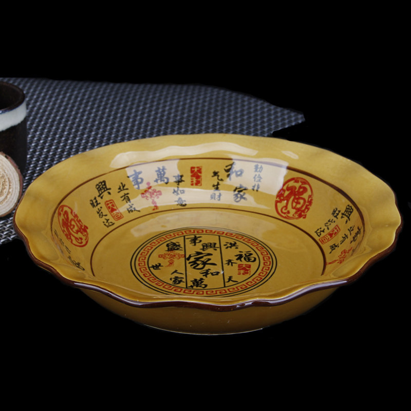 复古陶瓷家用汤盆水煮鱼大碗炖菜碗炒菜盘子饭店酸菜鱼盆大号汤碗
