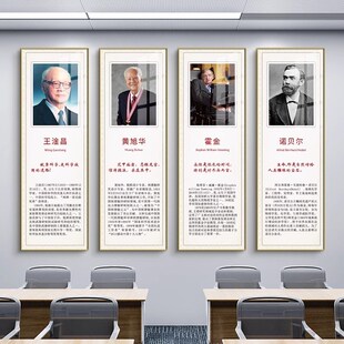 名人名言学校挂画教室背景墙装饰画科学家伟人励志标语办公室壁画