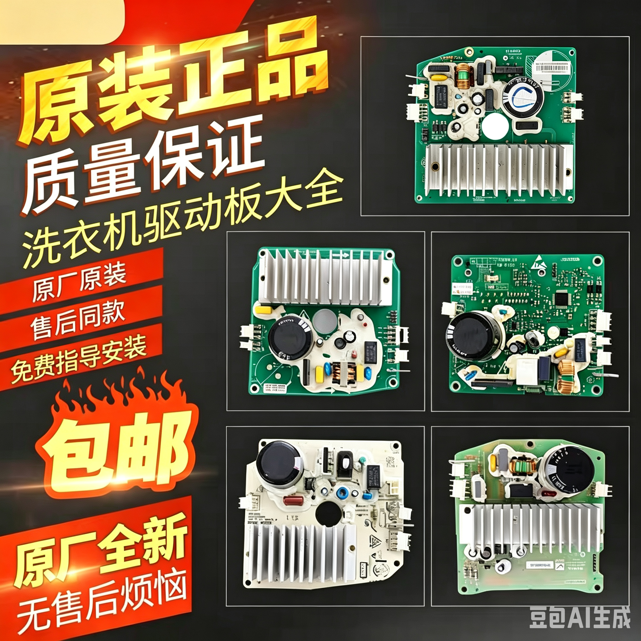 原装美的小天鹅滚筒洗衣机电机驱动板主板变频板电脑板配件大全