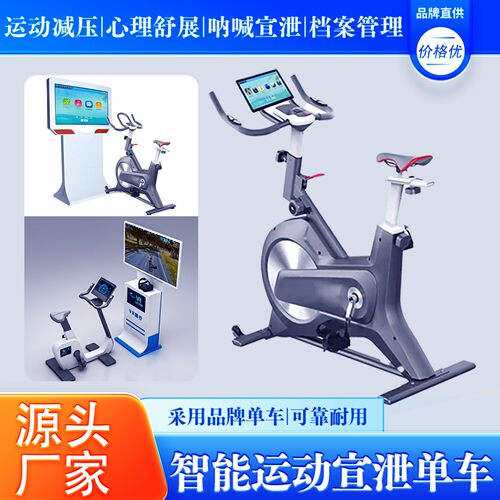 VR心理动感单车体感骑行智能运动反馈测评宣泄心理咨询室减压设备