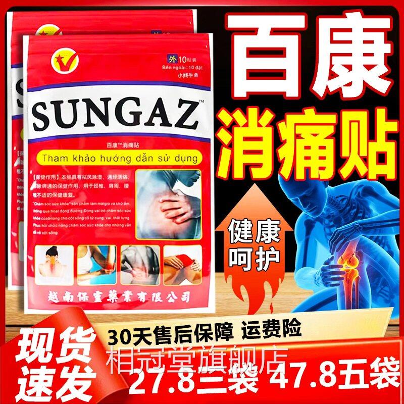 SUNGA颈Z百康消痛贴椎肩周腰椎不适通经活络皮肤外用膏贴/10袋LC3