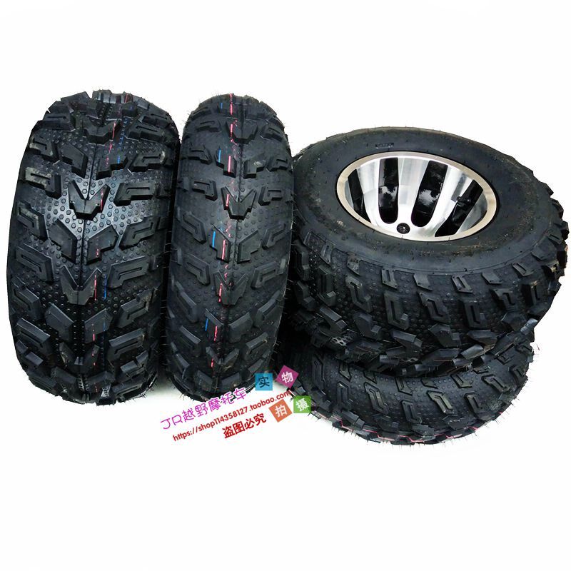 沙滩车真空越野公路轮胎21x7-10寸轮胎20X10-10耐磨轮胎轮毂 - 实物图