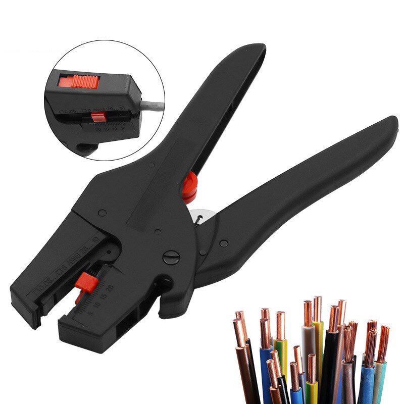 鸭嘴型塑料剥线钳 电工常用工具 鸭嘴剥皮刀自调绝缘导线1-6mm