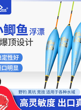铮品纳米浮漂N01N02冬季轻口小鲫鱼高灵敏打浮钓底枣核型承锋景春