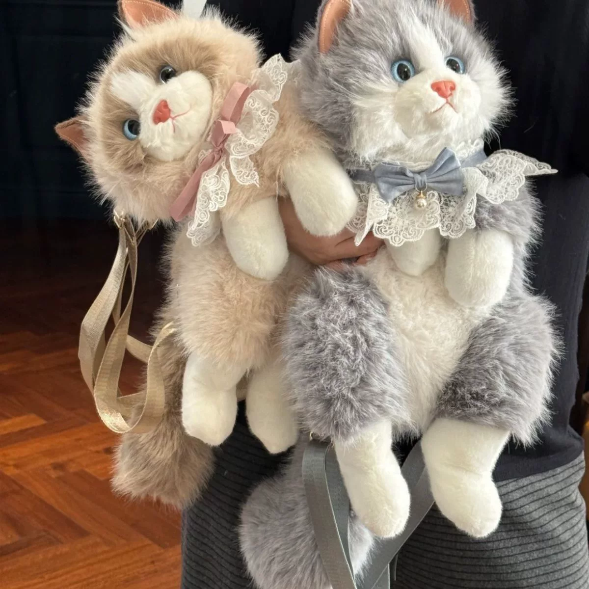 仿真猫背包网红同款布偶玩偶猫女生可爱毛绒公仔双肩包生日礼物潮