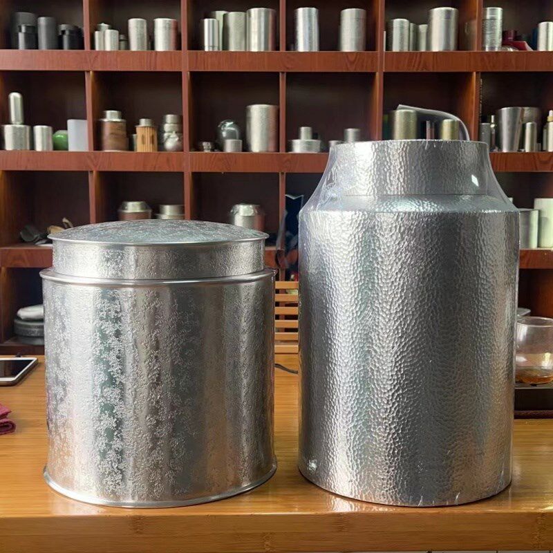 永龙锡锡罐三斤手工特大号纯锡茶叶罐金属锡器茶叶储存罐醒茶罐