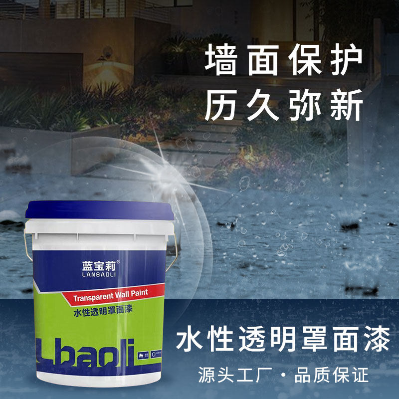水性罩面漆防水室内外墙面光油清漆透明外墙面油真石漆艺术漆罩光
