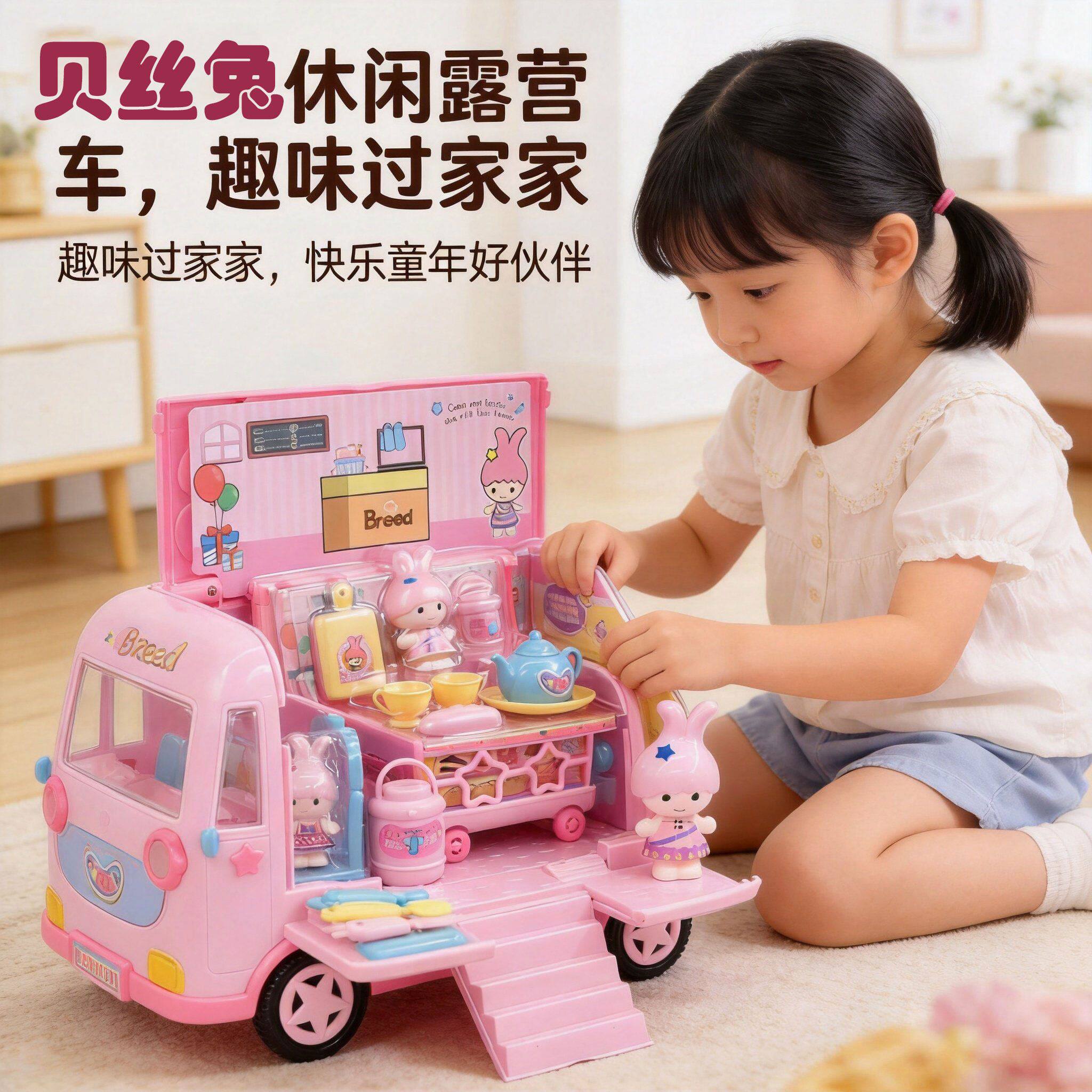 贝丝兔休闲露营车冰箱套