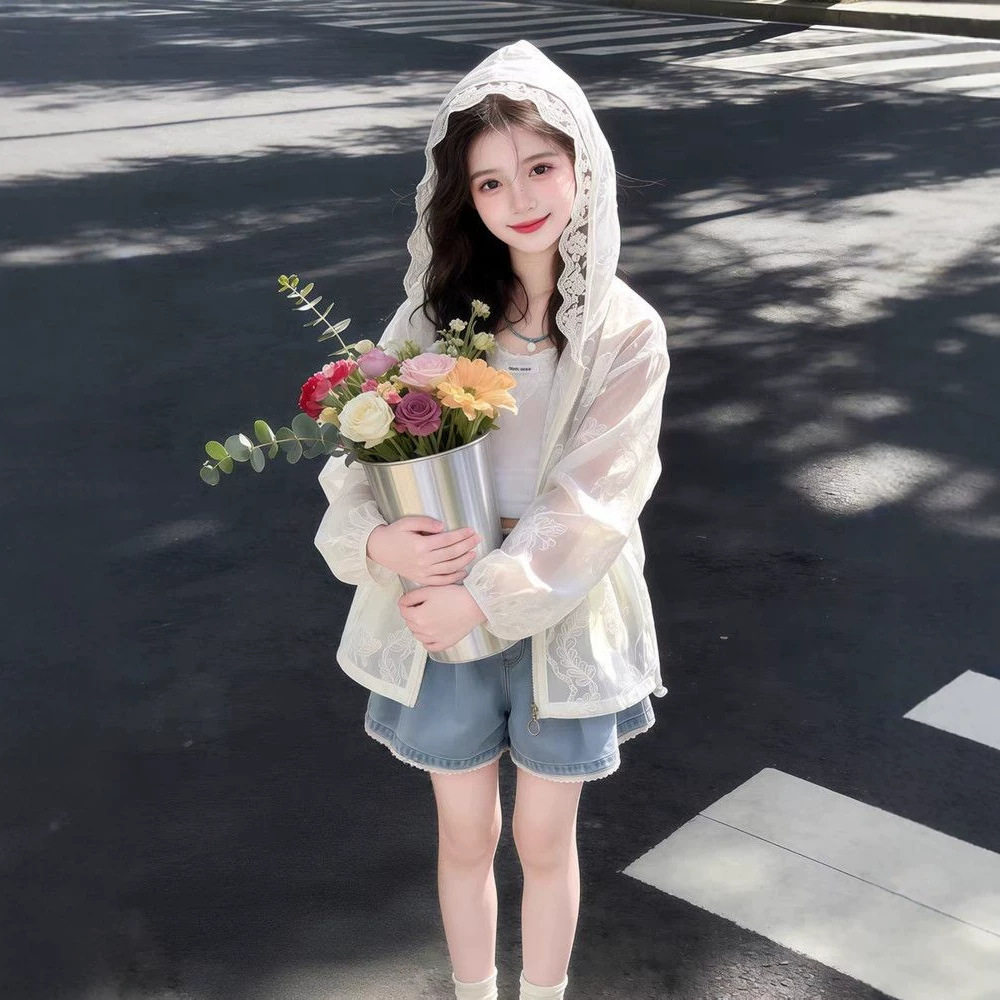2026夏季防晒衣轻薄款儿童连帽防晒服外套大童皮肤衣小女孩空调衫