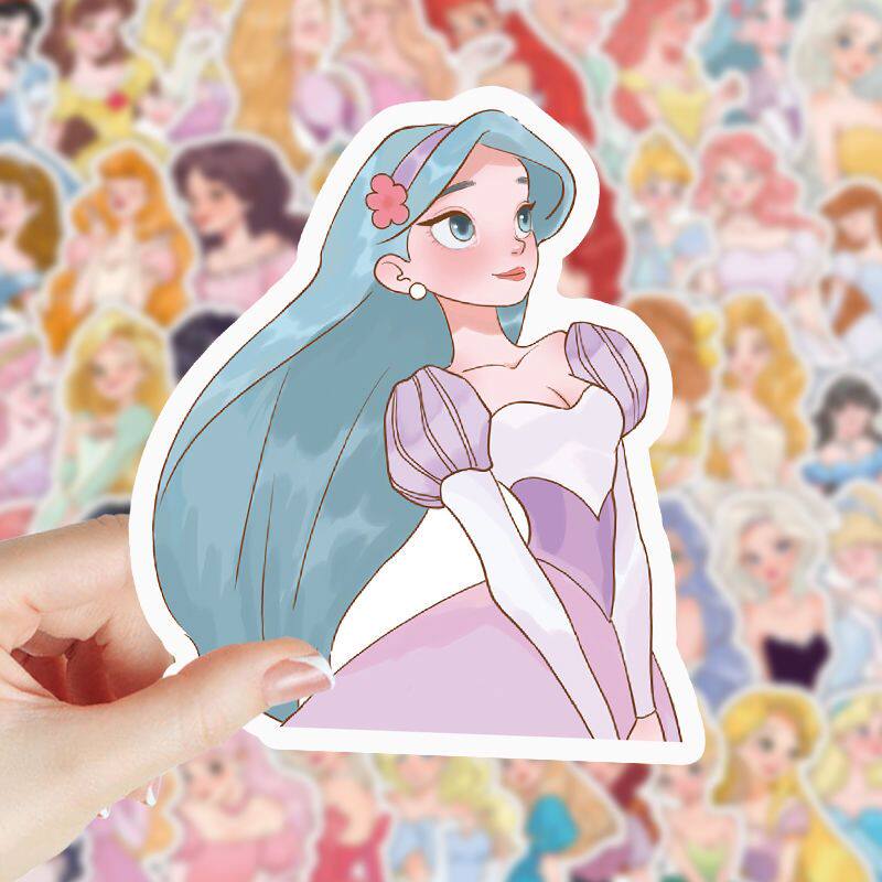 ins风少女心公主卡通贴纸手账贴