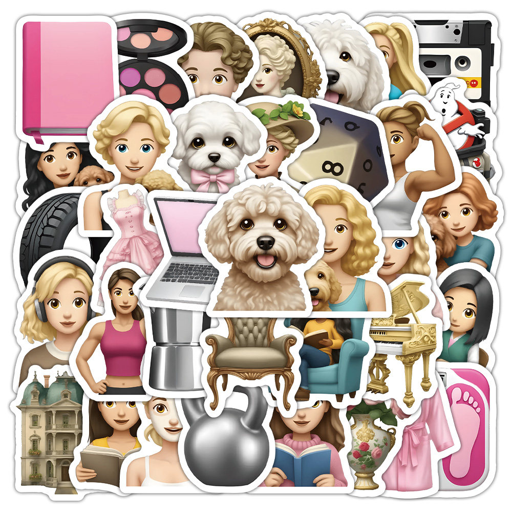 110张emoji表情包防水贴纸